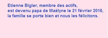 EB21022016 - Naissance Maëlyne Bigler 21.02.2016